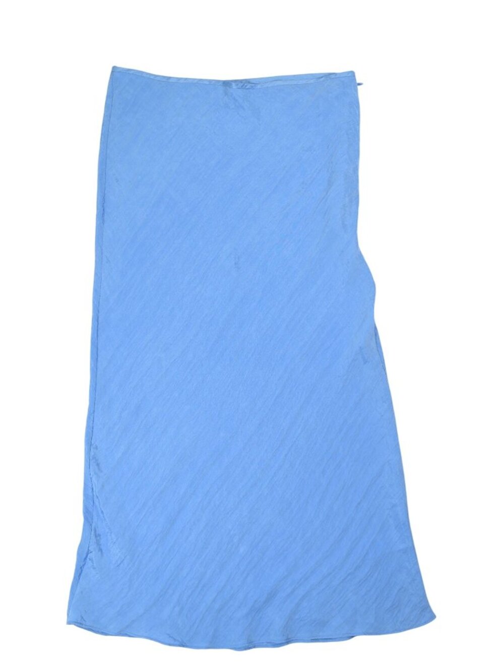 SIR. The Label Midi Satin Skirt in Blue